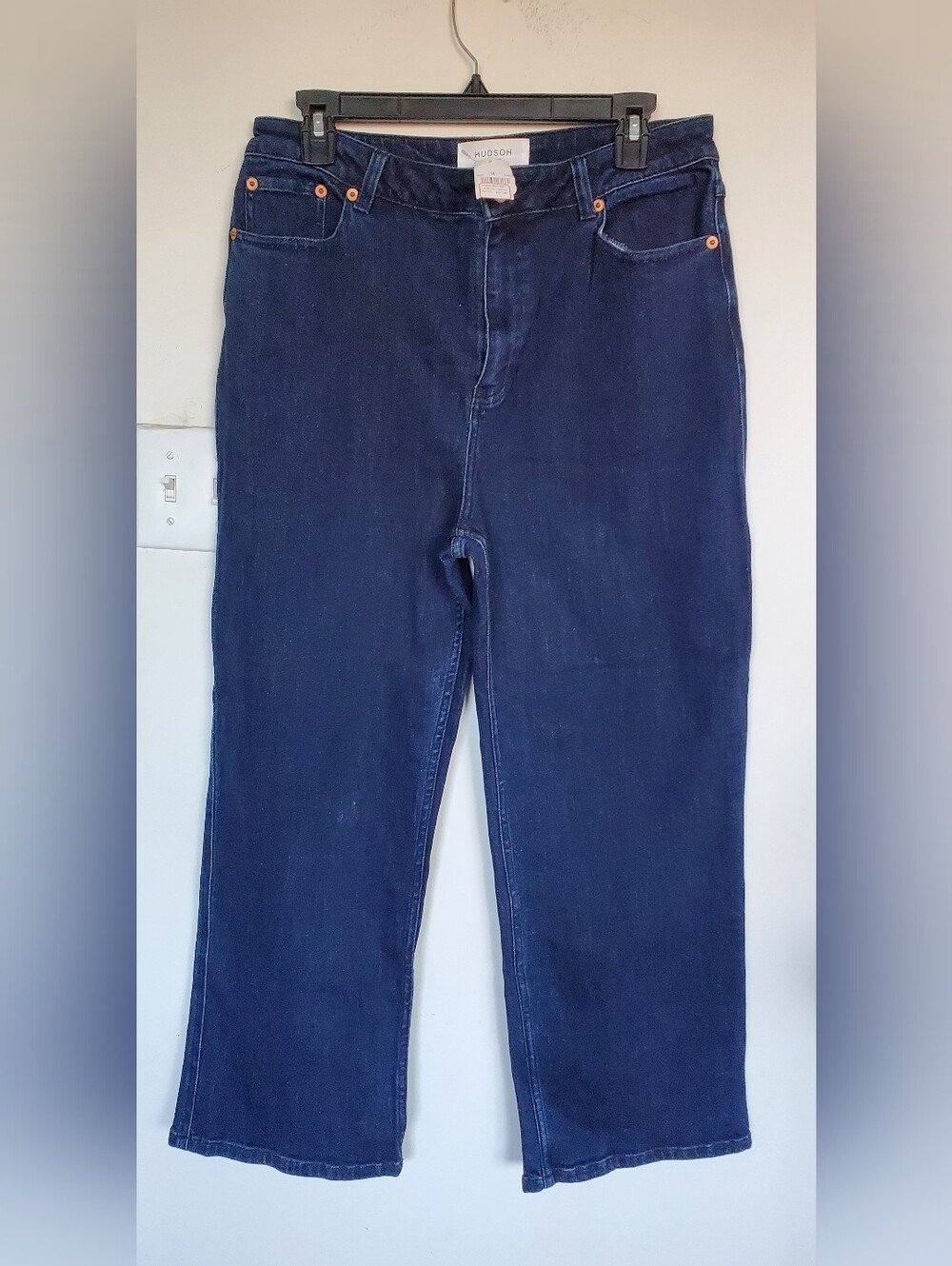 Hudson Jeans Dark Indigo Straight-Leg Women's Jeans , Comfy & Stretchy matreil.